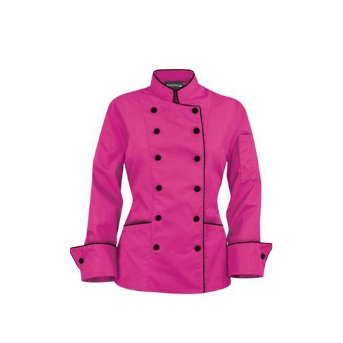 Chef Coat for Women Full Sleeve with Pink Colour